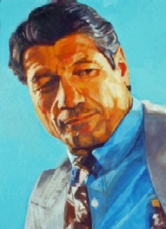 movie actor 6  2013制作　420mm×300mm イラストレ-ションボードにアクリル絵具